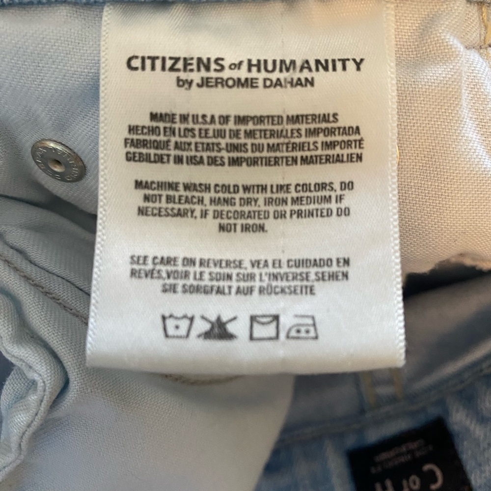 Citizens of Humanity Rocket Crop High Rise Skinny Capris Size 30 - Picture 8 of 10